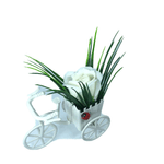 Market - Cadouri - Flori si aranjamente - Aranjament Floral, Bicicleta, Trandafir Alb, Parfumat, Buburuza - Infinity.ro