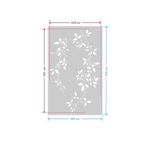 Casa si Gradina - Decoratiuni - DIY - Sabloane decorative pereti - Sablon Perete vopsire, tencuiala Frunze de Clematis model MXSP7651 marime 570x350 mm - Infinity.ro