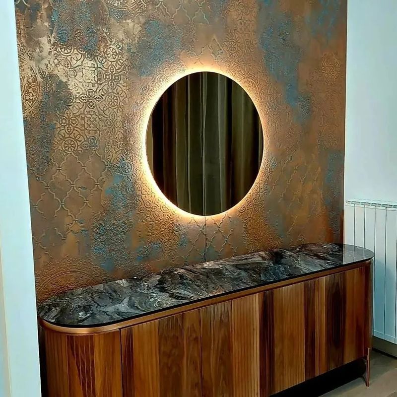 Casa si Gradina - Decoratiuni - DIY - Sabloane decorative pereti - Sfert Sablon Perete vopsire, tencuiala model Romana Mandala MXSP7652.6 marime 600x600mm - Infinity.ro