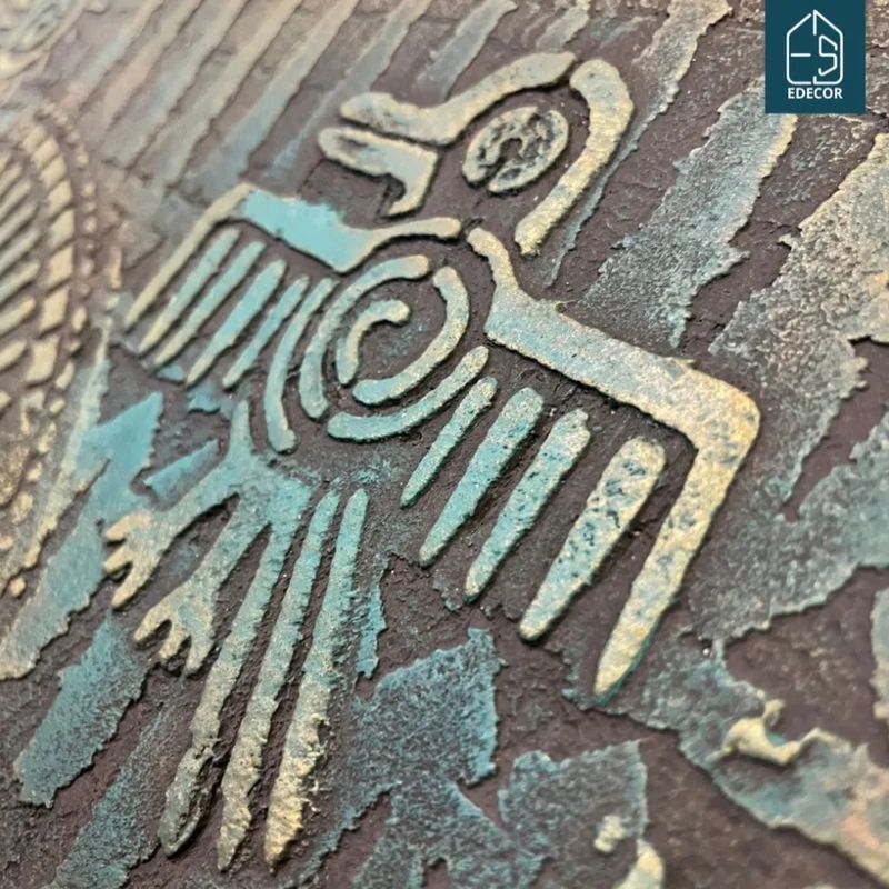 Casa si Gradina - Decoratiuni - DIY - Sabloane decorative pereti - Set de Sabloane pentru Perete vopsire, tencuiala, stil Pasari Mayase, model MXSP7669 marime 150 x 150 mm - Infinity.ro