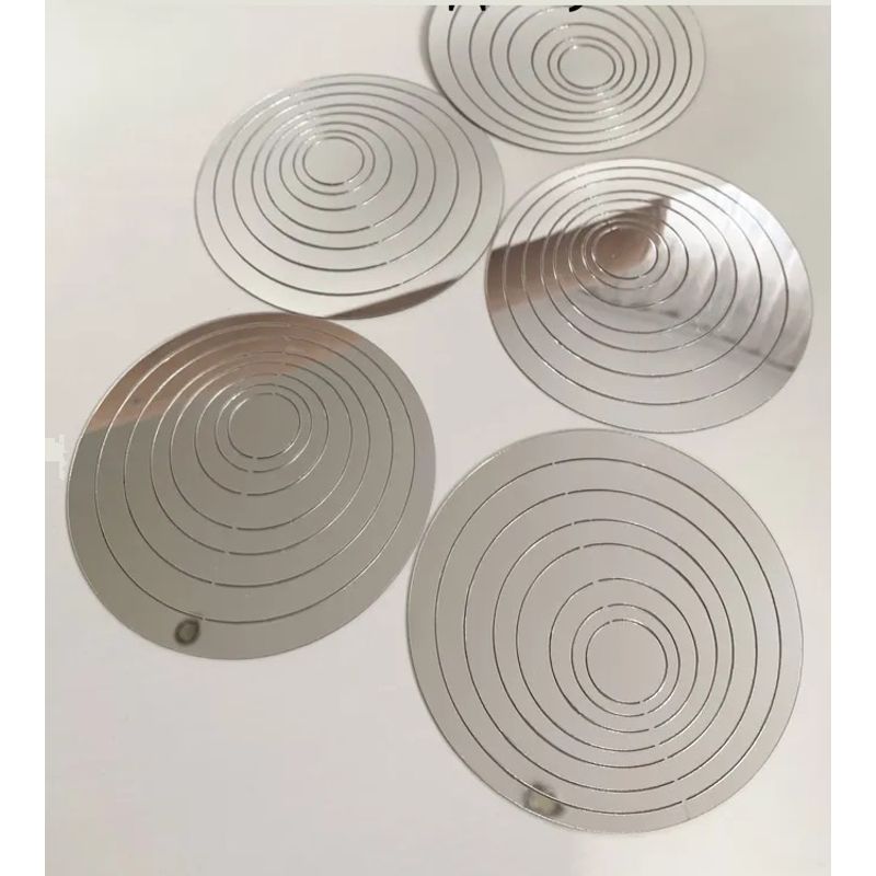 Casa si Gradina - Decoratiuni - DIY - Sabloane decorative pereti - Set de 5 Oglinzi Acrilice Cercuri inegale Autoadezive pentru Decorarea Peretilor 2mm grosime - Infinity.ro