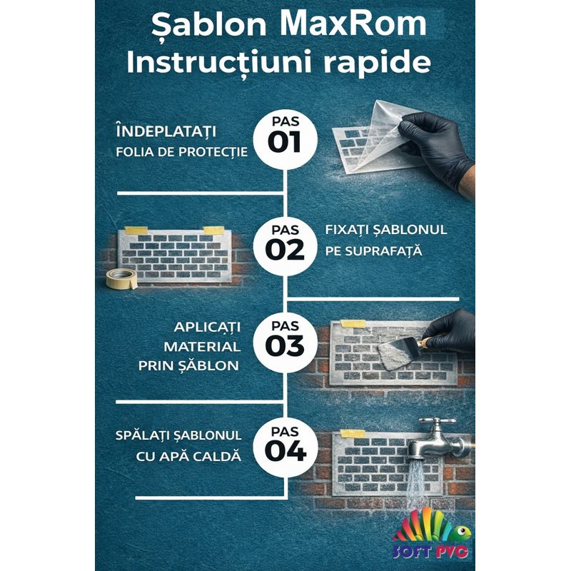 Casa si Gradina - Decoratiuni - DIY - Sabloane decorative pereti - Sablon Perete vopsire, tencuiala model Crenguta cu Frunze MXSP7650 marime 320 x 450 mm - Infinity.ro