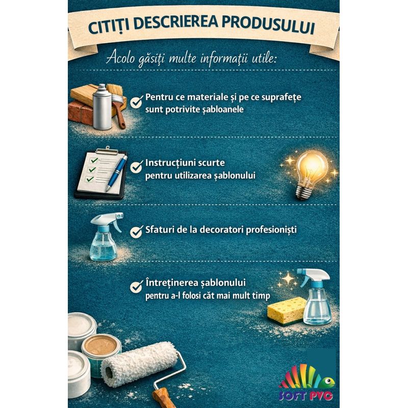 Casa si Gradina - Decoratiuni - DIY - Sabloane decorative pereti - Sablon Perete vopsire, tencuiala model Crenguta cu Frunze MXSP7650 marime 320 x 450 mm - Infinity.ro