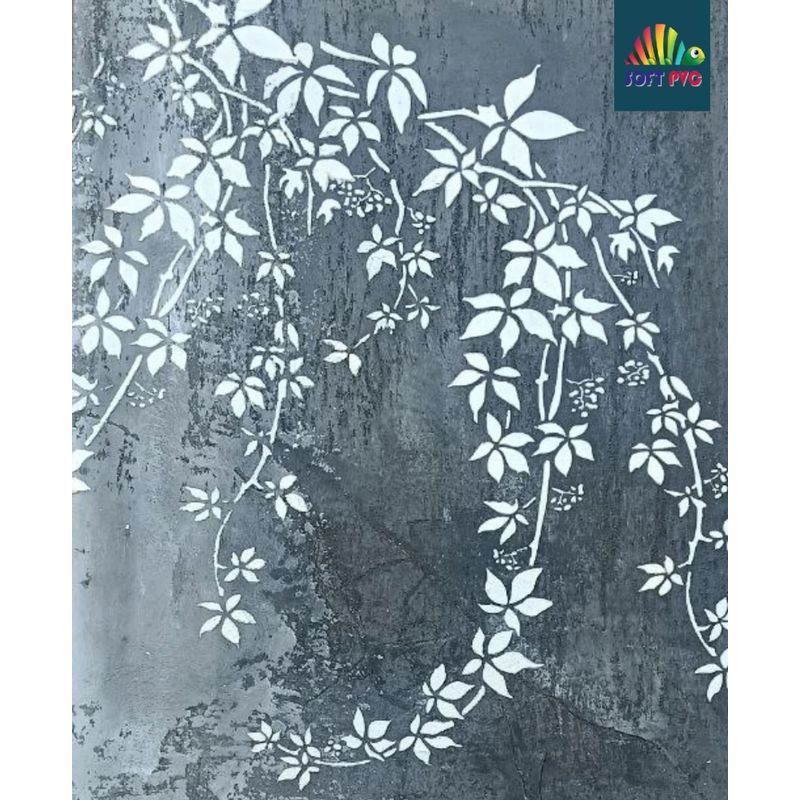 Casa si Gradina - Decoratiuni - DIY - Sabloane decorative pereti - Sablon Perete vopsire, tencuiala model Crenguta cu Frunze MXSP7650 marime 320 x 450 mm - Infinity.ro