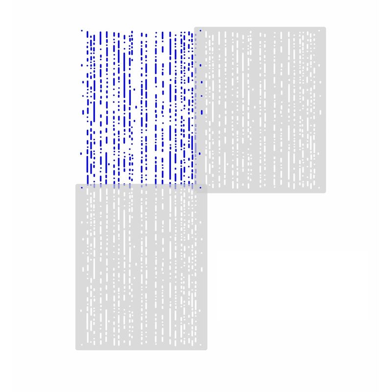 Casa si Gradina - Decoratiuni - DIY - Sabloane decorative pereti - Sablon Perete Colectia TencoMix vopsire, tencuiala model Ploaie Digitala MXSP7670 marime 485 x 385 mm - Infinity.ro