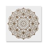 Casa si Gradina - Decoratiuni - DIY - Sabloane decorative pereti - Sablon Perete vopsire, tencuiala 0.7mm Tranquility Mandala Refolosibil, model MXSP7148, 200 x 200 mm - Infinity.ro