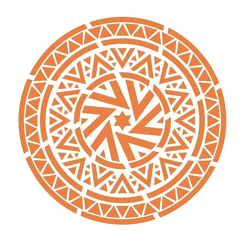 Casa si Gradina - Decoratiuni - DIY - Sabloane decorative pereti - Sablon Perete vopsire, tencuiala 0.7mm 0 model Mandala Concentric Shutter MXSP9601 diferite marimi, 200 x 200 mm - Infinity.ro