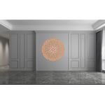 Casa si Gradina - Decoratiuni - DIY - Sabloane decorative pereti - Sablon Perete vopsire, tencuiala 0.7mm 0 model Mandala Concentric Shutter MXSP9601 diferite marimi, 200 x 200 mm - Infinity.ro
