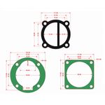 Casa si Gradina - Electrice - Echipamente electrice - Compresoare - Garnituri set pentru cap compresor de aer V 90mm CH086 Mod.9(M) - Infinity.ro