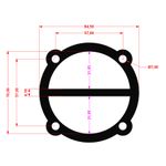 Casa si Gradina - Electrice - Echipamente electrice - Accesorii compresoare - Set de 10 Garnituri pentru cap compresor de aer V 2x65mm+ 1x51mm 12.5bari Mod.0.36/1.25 (D) CH175 - Infinity.ro