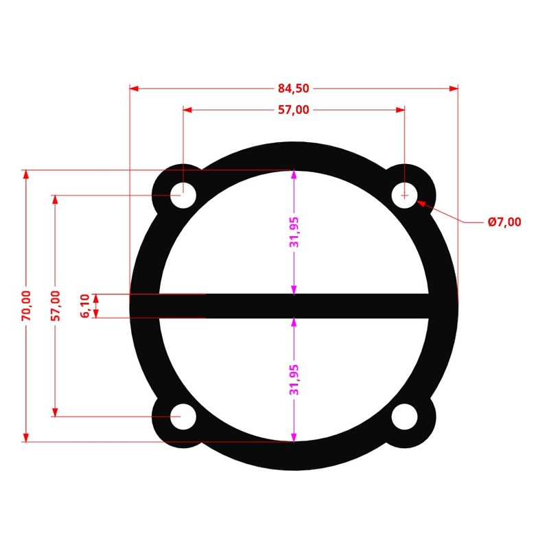 Casa si Gradina - Electrice - Echipamente electrice - Accesorii compresoare - Set de 10 Garnituri pentru cap compresor de aer V 2x65mm+ 1x51mm 12.5bari Mod.0.36/1.25 (D) CH175 - Infinity.ro