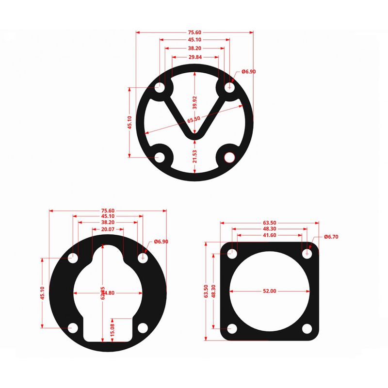 Casa si Gradina - Electrice - Echipamente electrice - Compresoare - Garnituri set pentru cap compresor de aer 51mm CH087 Mod.10 (A) - Infinity.ro