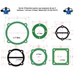 Casa si Gradina - Electrice - Echipamente electrice - Accesorii compresoare - Set de 10 Garnituri pentru cap compresor de aer V 2x65mm+ 1x51mm 12.5bari Mod.0.36/1.25 (D) CH175 - Infinity.ro