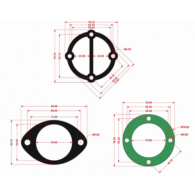 Casa si Gradina - Electrice - Echipamente electrice - Compresoare - Garnituri set pentru cap compresor de aer 47-55mm CH092 Mod.15(F) - Infinity.ro