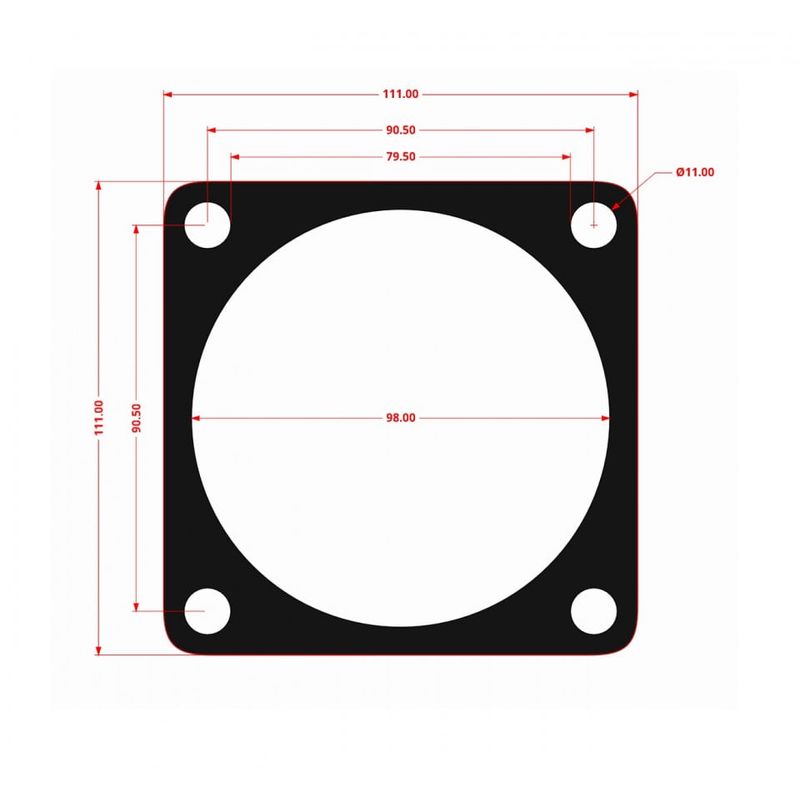 Casa si Gradina - Electrice - Echipamente electrice - Accesorii compresoare - Garnituri set pentru cap compresor de aer V 90mm 5 gauri CH084 Mod.7(N) - Infinity.ro