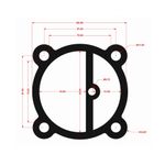 Casa si Gradina - Electrice - Echipamente electrice - Accesorii compresoare - Garnituri set pentru cap compresor de aer V 90mm 5 gauri CH084 Mod.7(N) - Infinity.ro