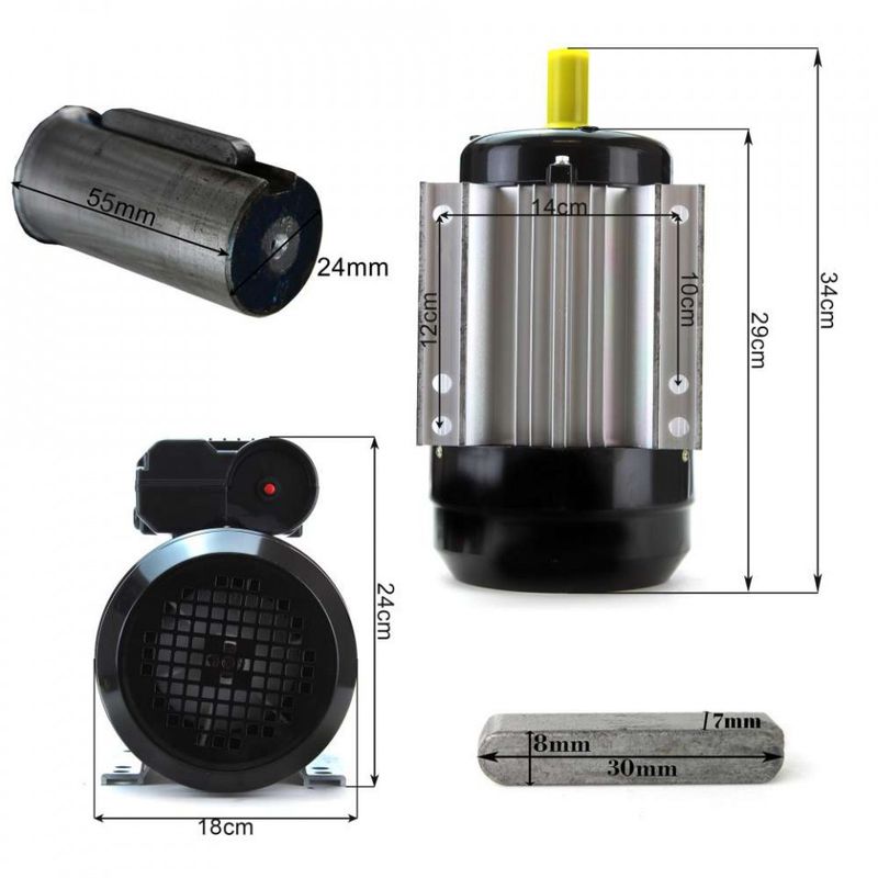 Casa si Gradina - Electrice - Echipamente electrice - Accesorii compresoare - Motor electric 230V 3 KW 2800 Rpm 24mm B-ACE2800301F - Infinity.ro