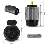 Casa si Gradina - Electrice - Echipamente electrice - Accesorii compresoare - Motor electric 230V 3 KW 2800 Rpm 24mm B-ACE2800301F - Infinity.ro