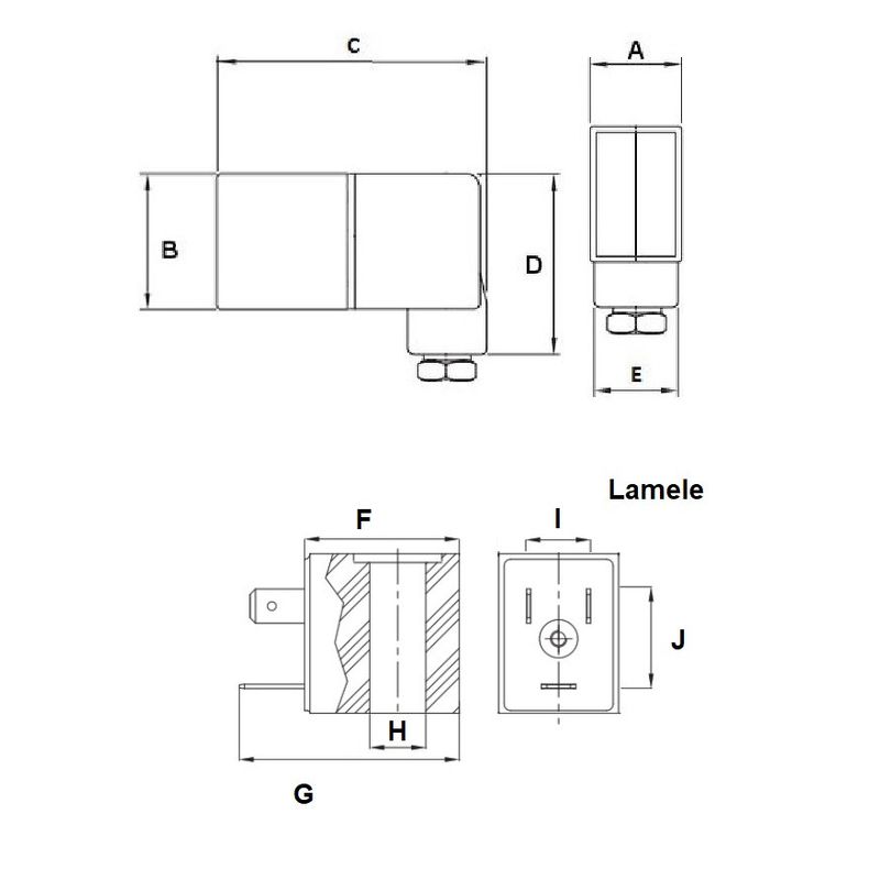 Casa si Gradina - Electrice - Echipamente electrice - Accesorii compresoare - Bobina pentru electrovalva AC24V 20.4-26.2V 50/60Hz IP65 100%ED CH162 - Infinity.ro