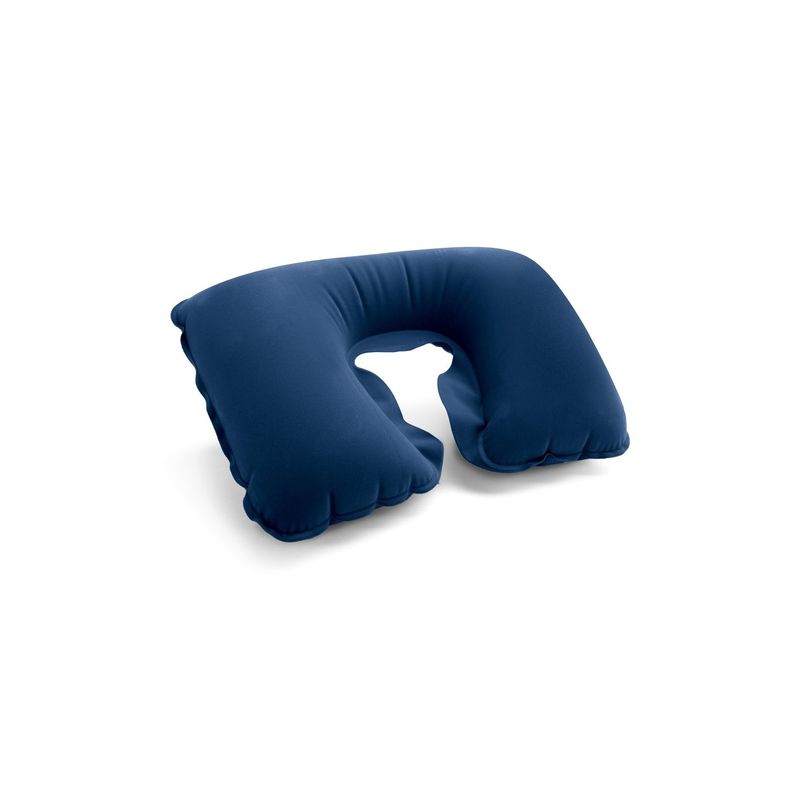 Sport si Outdoor - Articole de voiaj - Accesorii articole de voiaj - Perna de calatorie gonflabila, moale la atingere, masca de dormit, dopuri pentru urechi, cu husa, albastru - Infinity.ro