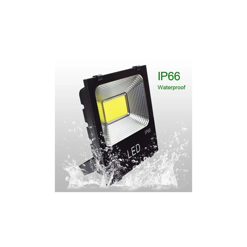 Casa si Gradina - Corpuri si surse de iluminat - Veioze si lampi - Lampi de veghe copii - Proiector LED Exterior Negru, IP66, Rezistent la apa, Aluminiu si sticla de inalta rezistenta, alb natural 6000K - Infinity.ro