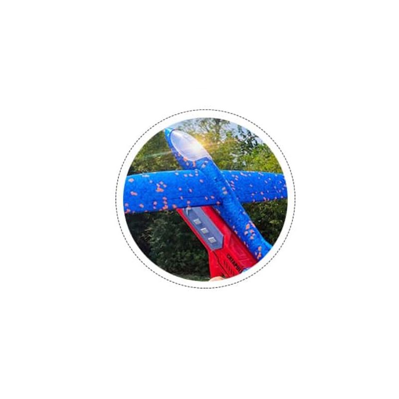 Jucarii, Copii si Bebe - Jucarii si jocuri - Jucarii & jocuri educative - Jucarii interactive - Pistol Interactiv de Jucarie Lansator de Avion , Durabil si Rezistent la Impact, Albastru - Infinity.ro