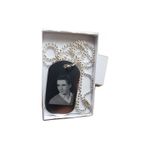 Fashion, accesorii si bijuterii - Femei - Bijuterii femei - Coliere femei - Lantisor colier personalizat metalic cu placuta. pandantiv stil soldat. gravat cu poza si textul tau - Infinity.ro