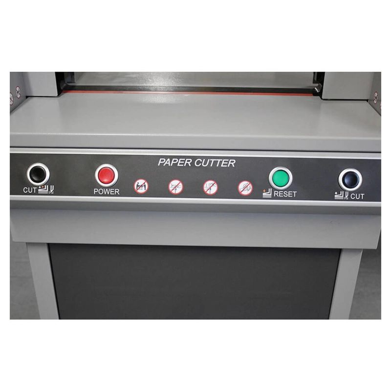 Carti si Birotica - Birotica - Aparatura de birou - Trimere si ghilotine - Ghilotina electrica 450V, Aparat Pentru Taiat Hartie, Automat, Reglabil, Dimensiuni Diferite, Stand - Infinity.ro