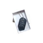 Fashion, accesorii si bijuterii - Femei - Bijuterii femei - Coliere femei - Lantisor colier personalizat metalic cu placuta. pandantiv stil soldat. gravat cu poza si textul tau - Infinity.ro