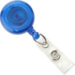 Carti si Birotica - Birotica - Accesorii de birou - Alte accesorii birou - Suport pentru ecuson cu clip metalic extensibil, pana la 900 mm, clip transparent, albastru - Infinity.ro