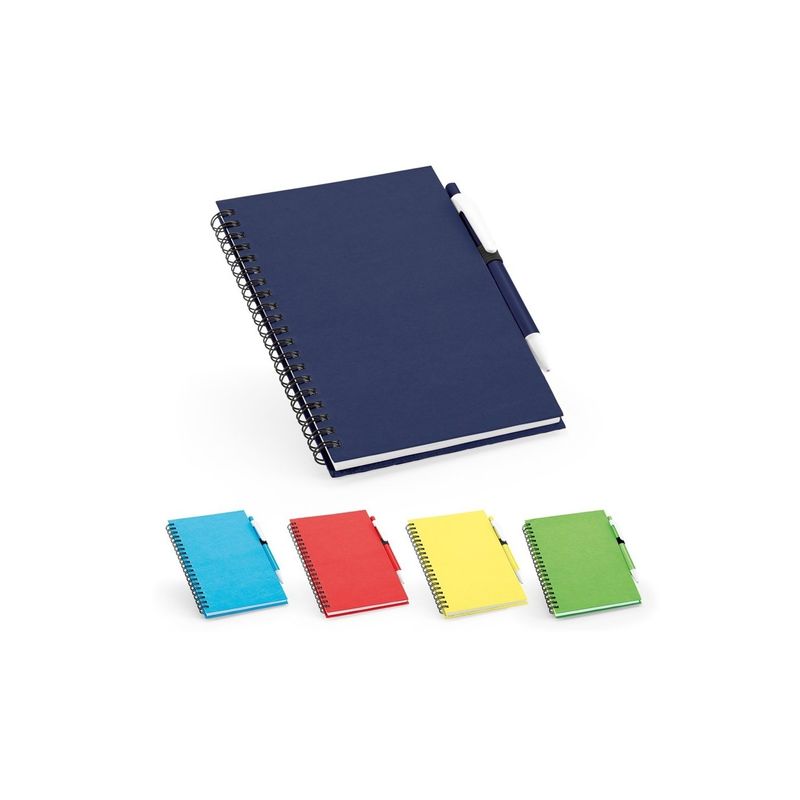 Carti si Birotica - Papetarie - Agende si calendare - Agende si carnete - Notepad cu spirala B6 cu 160 de pagini reciclate liniate, coperta tare si suport pentru pix, 13x18 cm, rosu - Infinity.ro