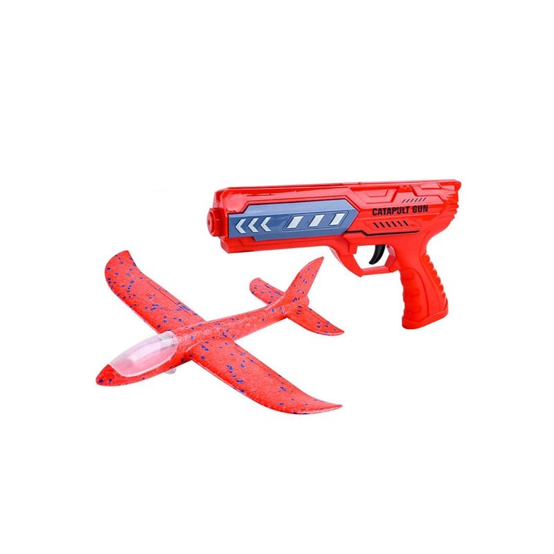 Jucarii, Copii si Bebe - Jucarii si jocuri - Vehicule si jucarii cu telecomanda - Elicoptere, avioane si nave de jucarie - Pistol Interactiv de Jucarie Lansator de Avion , Durabil si Rezistent la Impact, Galben - Infinity.ro