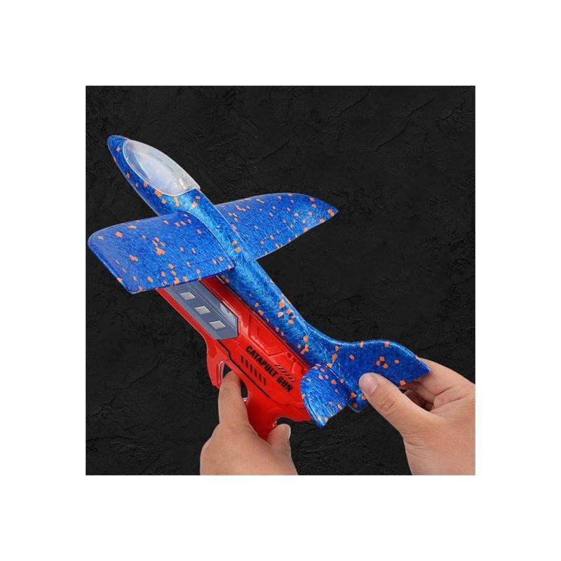 Jucarii, Copii si Bebe - Jucarii si jocuri - Vehicule si jucarii cu telecomanda - Elicoptere, avioane si nave de jucarie - Pistol Interactiv de Jucarie Lansator de Avion , Durabil si Rezistent la Impact, Galben - Infinity.ro