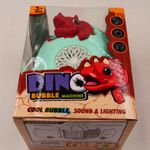 Jucarii, Copii si Bebe - Jucarii si jocuri - Jucarii & jocuri educative - Jucarii interactive - Jucarie Dinozaur Interactiva de Facut Baloane de Sapun, Pentru Copii, Maro, cu Lumini si Sunete 11x 9x13 cm - Infinity.ro