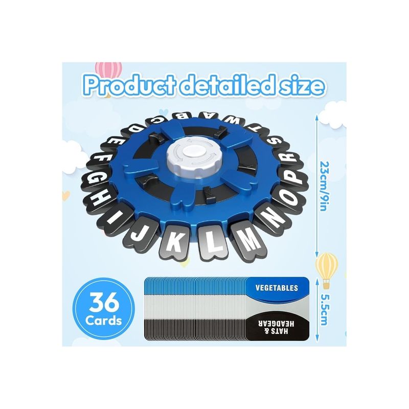 Jucarii, Copii si Bebe - Jucarii si jocuri - Jocuri si puzzle - Jocuri de societate - Joc Think Words de Societate Cuvinte Rapide, Educativ si Interactiv cu 36 Carti, in Limba Engleza, pentru Familie - Infinity.ro