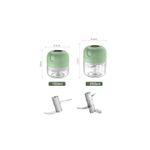 Electronice si Electrocasnice - Electrocasnice bucatarie - Mixere, tocatoare & roboti de bucatarie - Blendere si mini tocatoare - Mini Tocator Electric Portabil 100ML, Fara Fir, cu Lame din Otel Inoxidabil, 10 x 8 x 8 - Infinity.ro