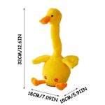 Jucarii, Copii si Bebe - Jucarii si jocuri - Jucarii de plus - Jucarie de plus interactiva, rata galbena, pentru copii, Inregistrarea si Redarea vocii - Infinity.ro
