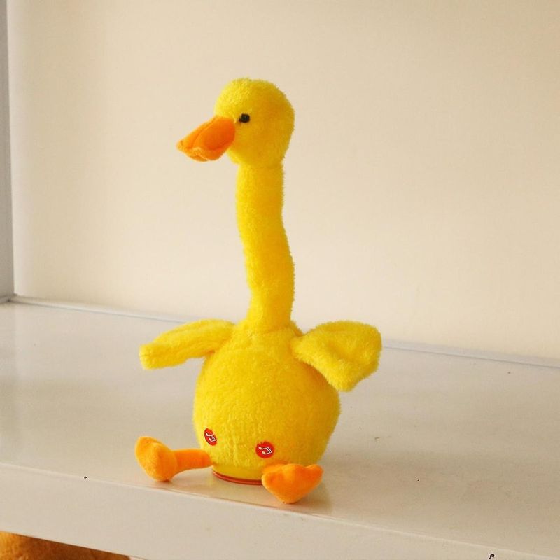 Jucarii, Copii si Bebe - Jucarii si jocuri - Jucarii de plus - Jucarie de plus interactiva, rata galbena, pentru copii, Inregistrarea si Redarea vocii - Infinity.ro