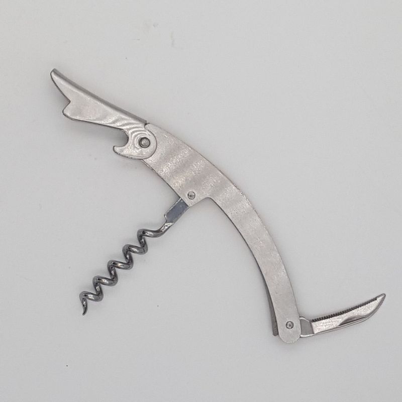 Casa si Gradina - Bucatarie si vesela - Accesorii bar - Tirbusoane si dopuri - Tirbuson, cutit somelier, desfacator sticle,  multifunctional din otel inoxidabil, 110 x 25 x 10 mm - Infinity.ro