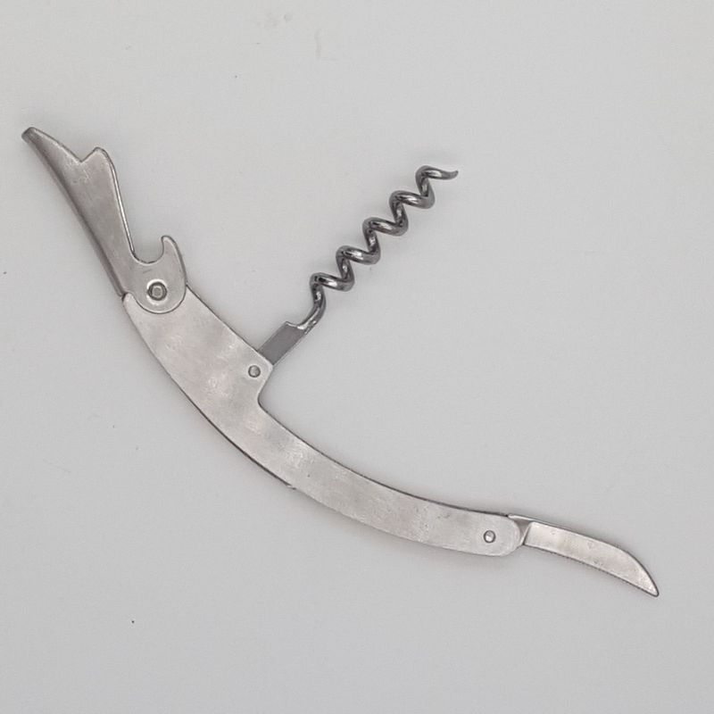 Casa si Gradina - Bucatarie si vesela - Accesorii bar - Tirbusoane si dopuri - Tirbuson, cutit somelier, desfacator sticle,  multifunctional din otel inoxidabil, 110 x 25 x 10 mm - Infinity.ro