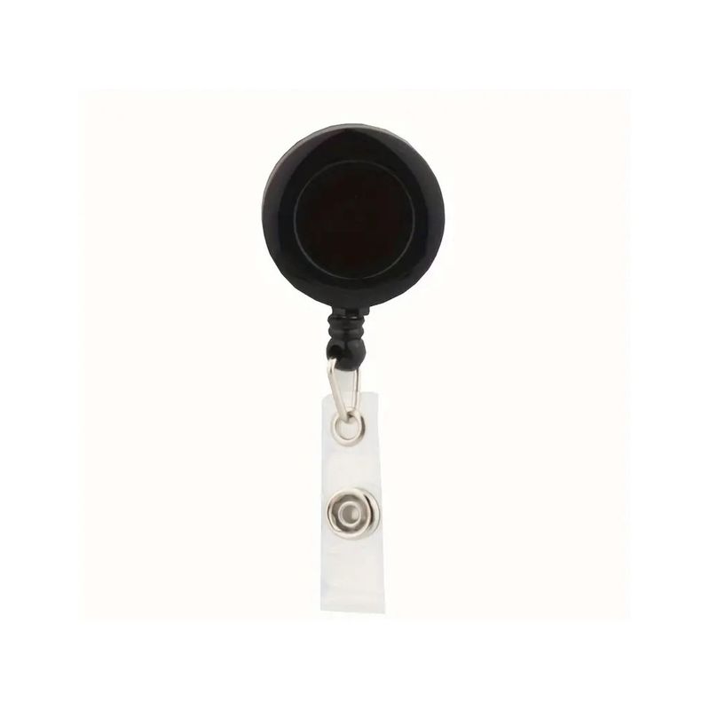 Carti si Birotica - Birotica - Accesorii de birou - Alte accesorii birou - Suport pentru ecuson cu clip metalic extensibil, pana la 900 mm, clip transparent, negru - Infinity.ro