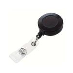 Carti si Birotica - Birotica - Accesorii de birou - Alte accesorii birou - Suport pentru ecuson cu clip metalic extensibil, pana la 900 mm, clip transparent, negru - Infinity.ro