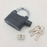 Casa si Gradina - Constructii - Feronerie si accesorii - Lacate - Lacat fabricat din metal masiv, functie alarma anti-furt, 3 chei, baterii rezerva, Dalimag - Infinity.ro