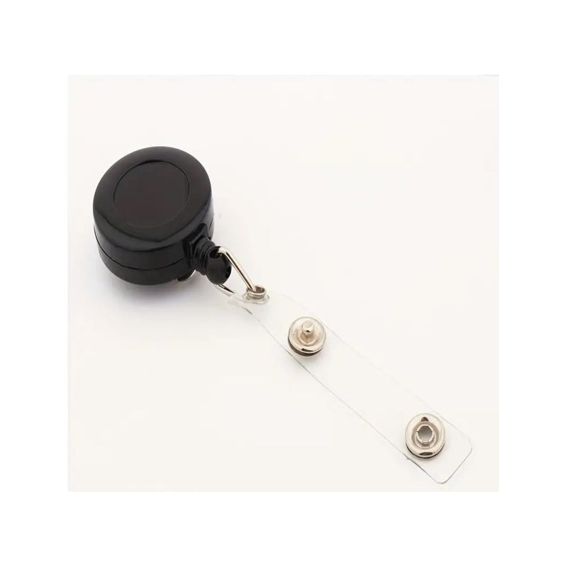 Carti si Birotica - Birotica - Accesorii de birou - Alte accesorii birou - Suport pentru ecuson cu clip metalic extensibil, pana la 900 mm, clip transparent, negru - Infinity.ro