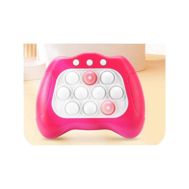 Jucarii, Copii si Bebe - Jucarii si jocuri - Jucarii & jocuri educative - Jucarii interactive - Jucarie POP IT Interactiva Pentru Copii, antistres, cu sunete si lumini Model Poppy Pop, Plastic, Rosu - Infinity.ro