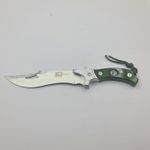 Sport si Outdoor - Camping - Cutite, bricege si accesorii - Cutite si bricege - Cutit Vanatoare cu Busola, Snur, Lama Curbata din Otel, Husa Material Textil, Agatatoare, 31 cm - Infinity.ro