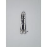 Sport si Outdoor - Camping - Cutite, bricege si accesorii - Cutite si bricege - Cutit fluture Butterfly, Balisong, 24 cm, model schelet 3D,model culoare gri, culoare negru - Infinity.ro