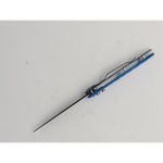 Sport si Outdoor - Camping - Cutite, bricege si accesorii - Cutite si bricege - Cutit briceag deschidere a lamei automata pe buton, lama otel, 22 cm, 5 cercuri,albastru - Infinity.ro