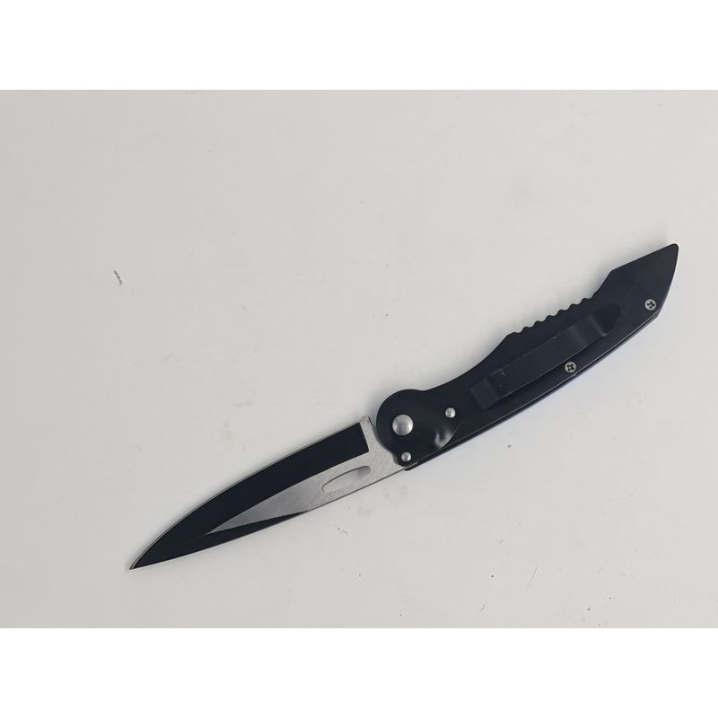 Sport si Outdoor - Camping - Cutite, bricege si accesorii - Cutite si bricege - Cutit briceag deschidere a lamei automata pe buton, lama otel, 22 cm, 5 cercuri,albastru - Infinity.ro