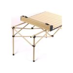 Sport si Outdoor - Camping - Mobilier pentru camping - Mese camping - Masa Pliabila Pentru Camping, Inclusa Geanta de Transport, Aluminiu, Bej, 120 x 55 x 50cm - Infinity.ro